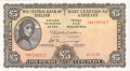 Ireland, Republic Of 5 Pounds, Prefix 38A, 18.1.1971